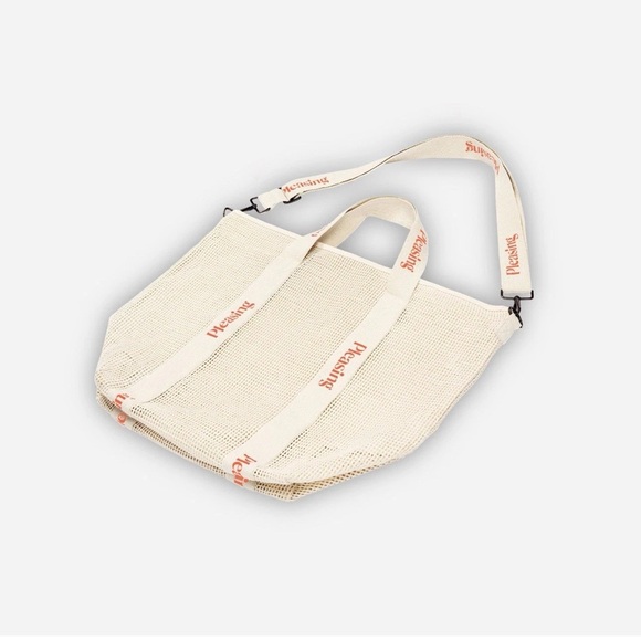 Publish Cream Tote with Red Accents - Picture 1 of 3